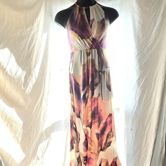 London Times Maxi Dress EUC - Picture 2 of 8